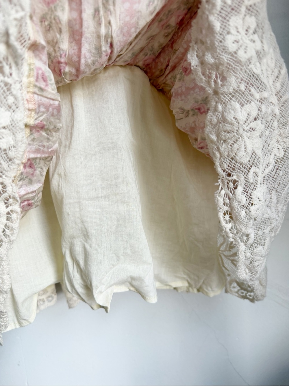 LoveShackFancy Pirelle Mini Dress in Frosted Petal Pink - Picture 5 of 15
